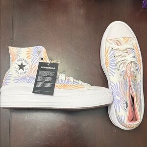 Converse Women's Pastel Floral High-Top Platform Sneakers